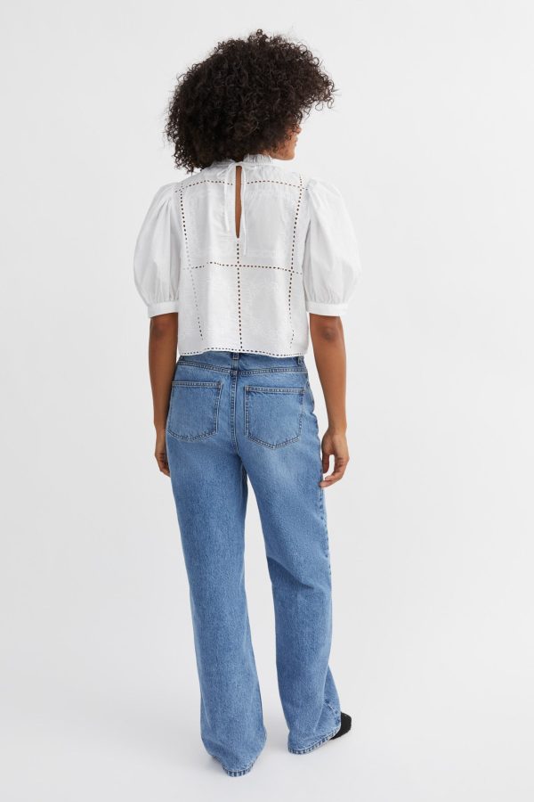 Anemone crop blouse - Optic white Online-Schn?ppchen – Bild 4