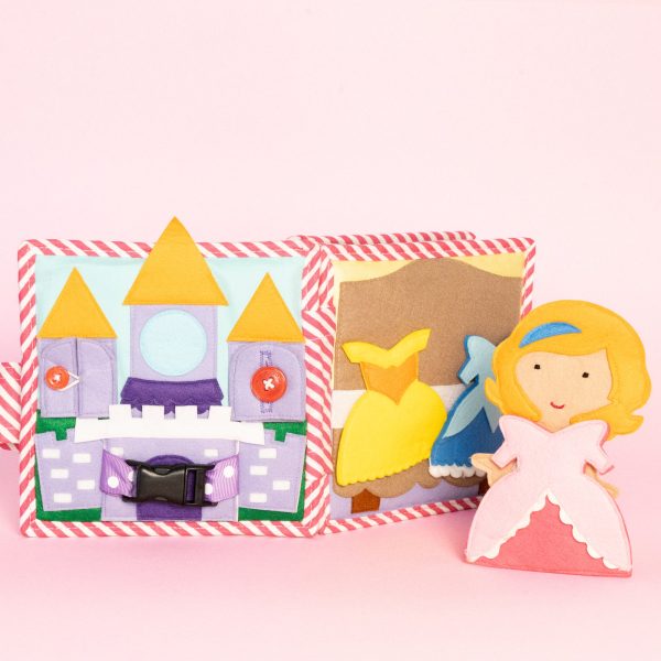 Kleine Prinzessin – 6 Seiten Mini Quiet Book Verkauf – Bild 3