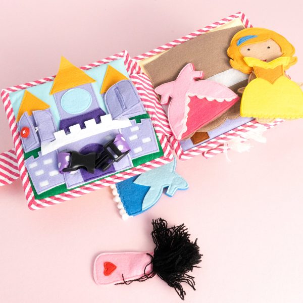 Kleine Prinzessin – 6 Seiten Mini Quiet Book Verkauf – Bild 4