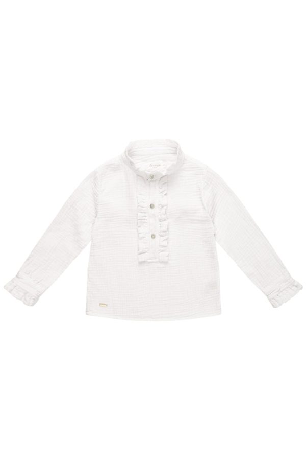 Schlupfbluse mit Rüschendetails Im Angebot
