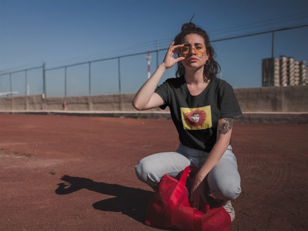 Unisex Black T-shirt, Howling Rabatt