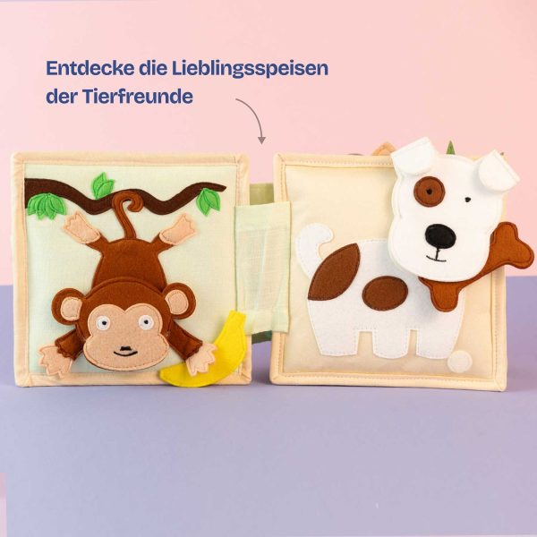 Tierfreunde - 6 Seiten Mini Quiet Book Online – Bild 4