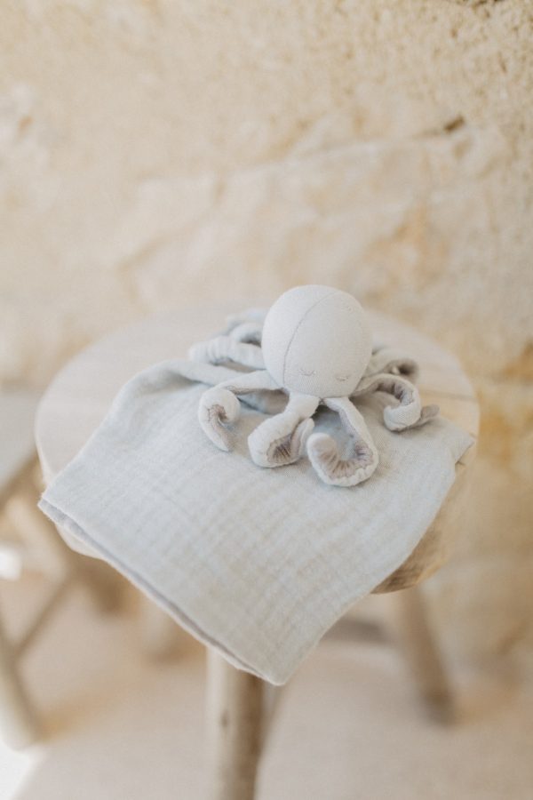 Baby Kuscheltuch aus Musselin  octopus  Online – Bild 2