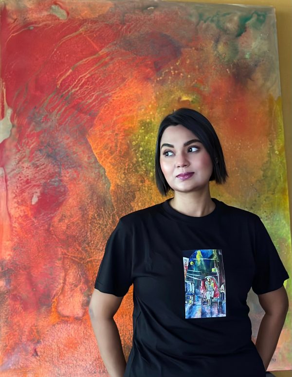 Partner Black T-shirts, Night City Mode