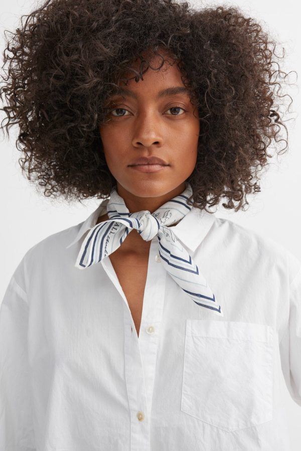 Skall classic scarf 55x55 - Light cream Blue Online – Bild 2