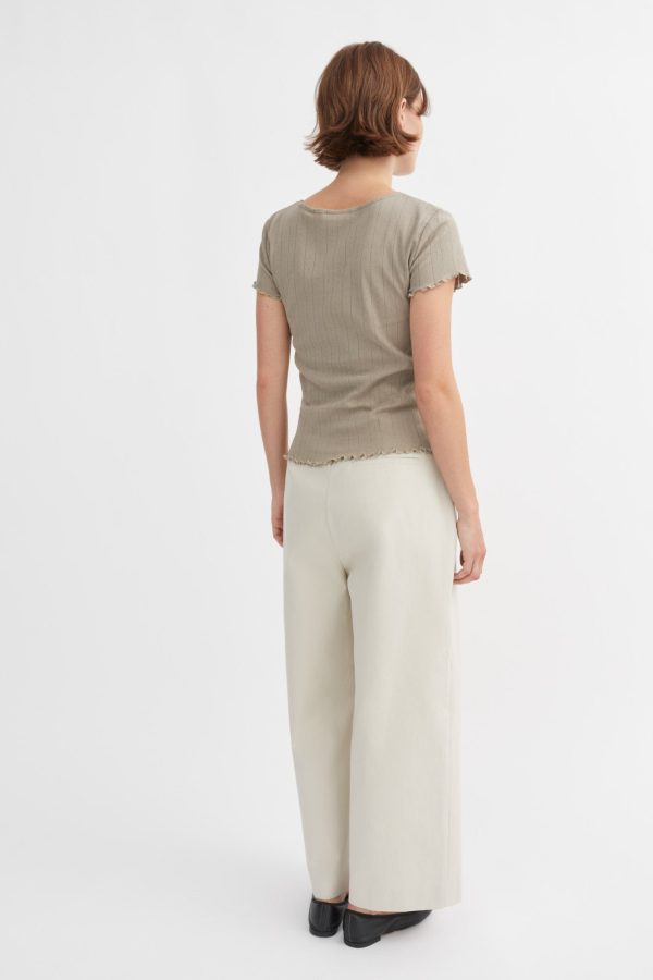 Edie cap sleeve tee - Stone moss Angebot – Bild 4
