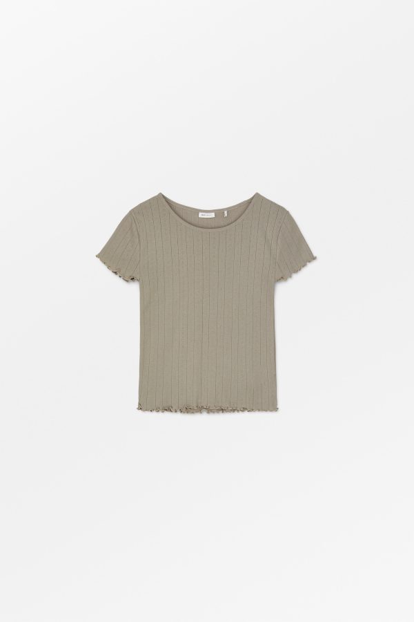 Edie cap sleeve tee - Stone moss Angebot