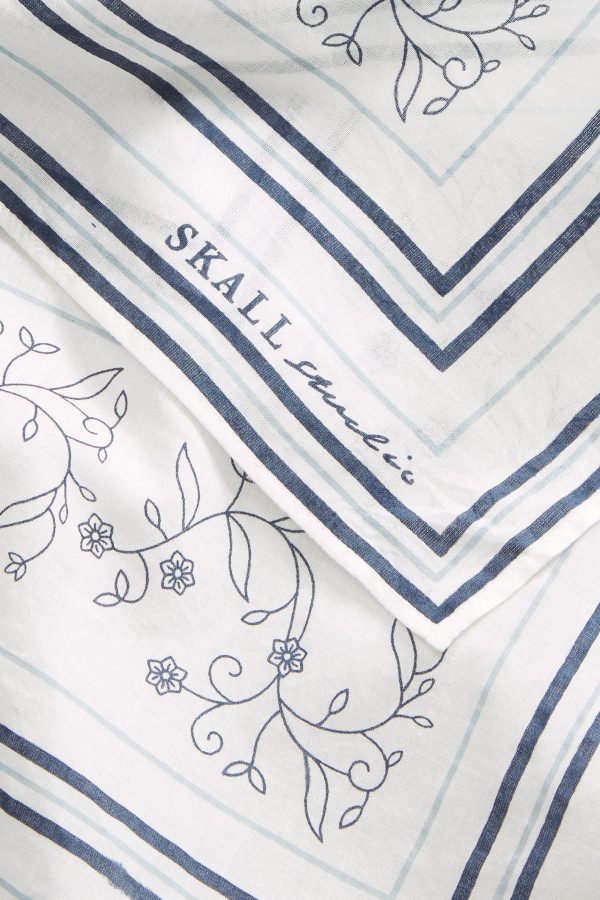 Skall classic scarf 55x55 - Light cream Blue Online – Bild 4