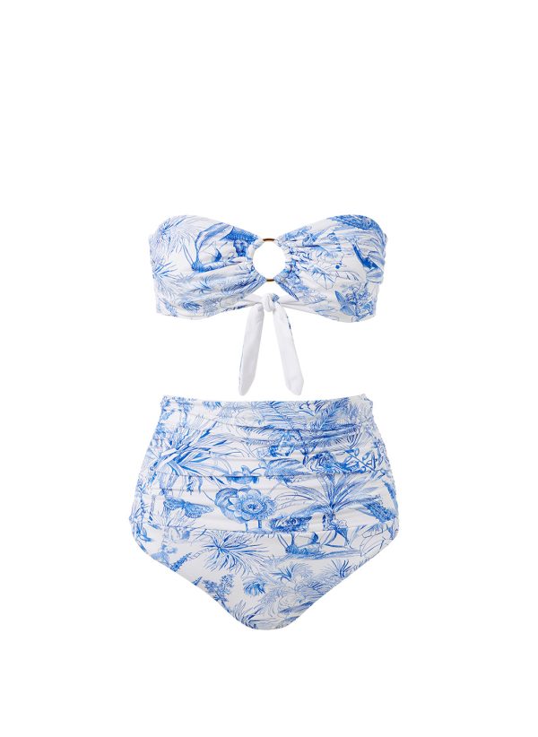 Ancona Blue Tropical Bikini Top Rabatt – Bild 2