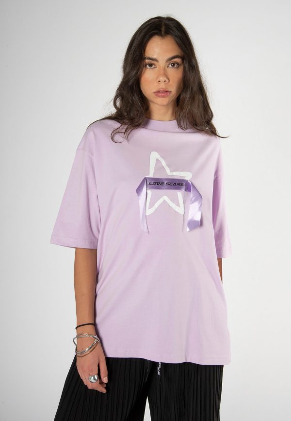 TAPED STAR TEE FADED LILAC Jetzt online