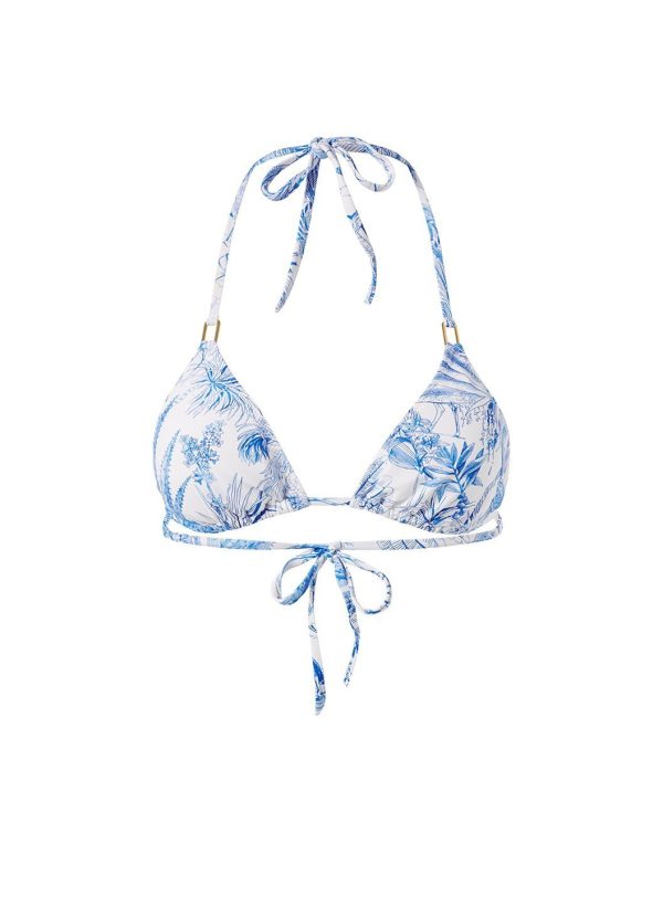 Cancun Blue Tropical Bikini Top Online