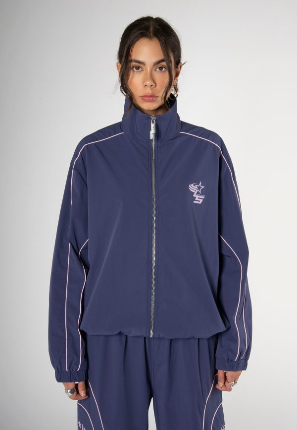 COACH TRACK JACKET PURPLE Schn?ppchen